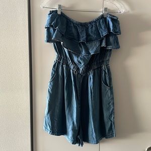 Denim romper